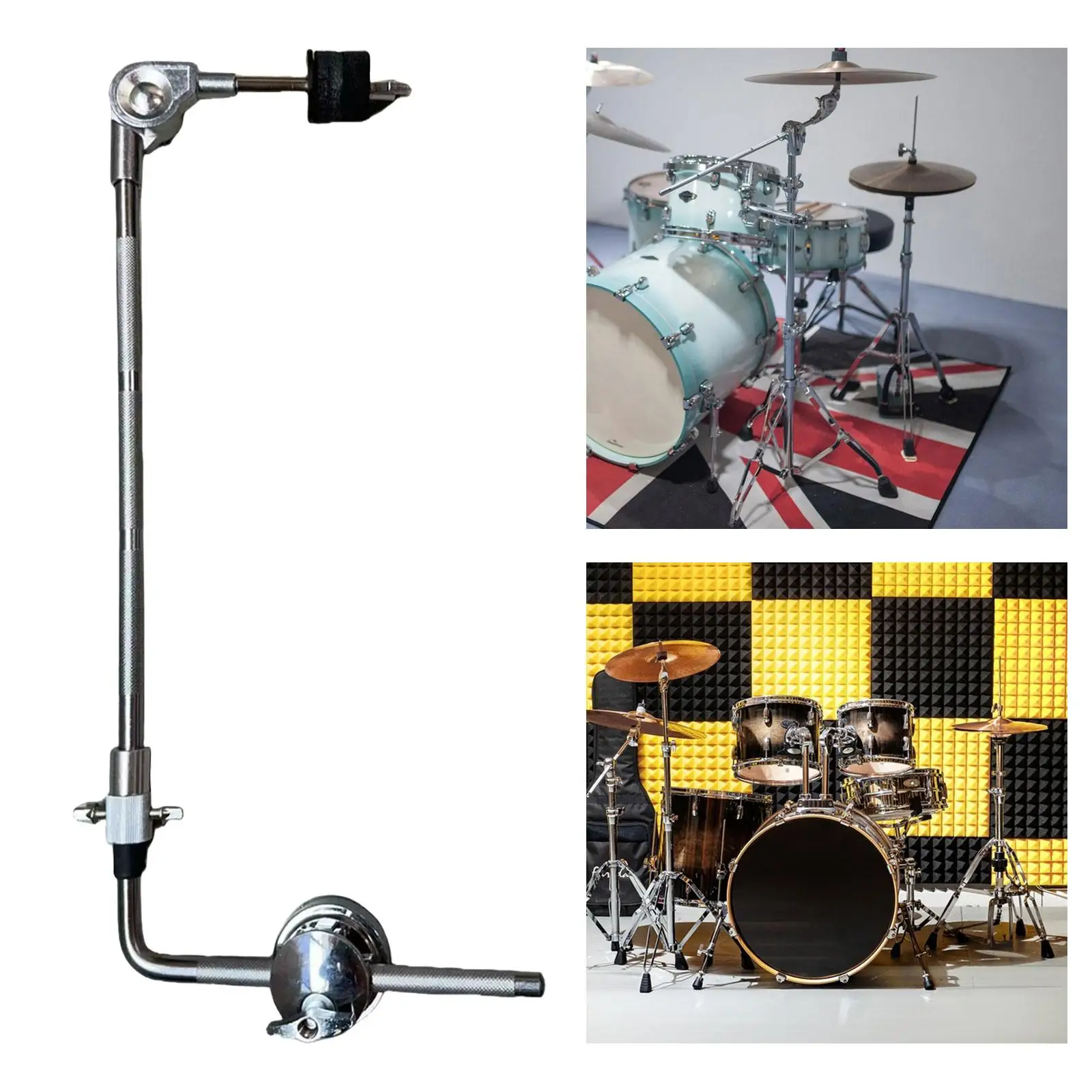 

Cymbal Holder,Cymbal Expand Arm,Easy to Install,Percussion Supplies,Cymbal Clamp for Musical Instrument,Percussion Drum Spare