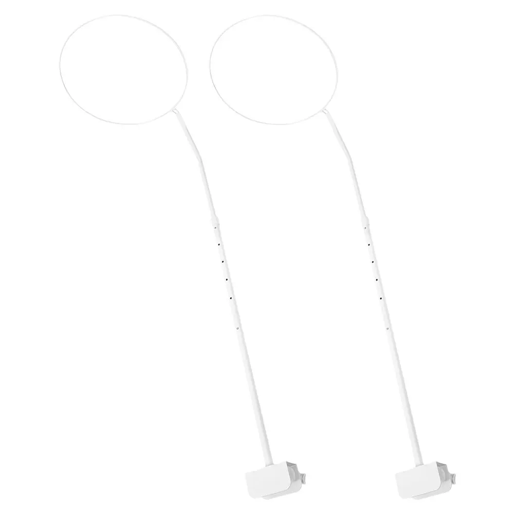 2 juegos de estante para dosel de cuna, soporte de red de hierro ajustable con doble Clip, marco de soporte para cama de bebé, accesorios para guardería