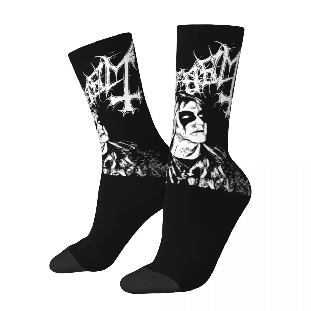 

Fashion Men's Socks Casual Mayhem Band Sock Polyester Dead Metal Skateboard Women's Stockings Spring Summer Autumn Winter