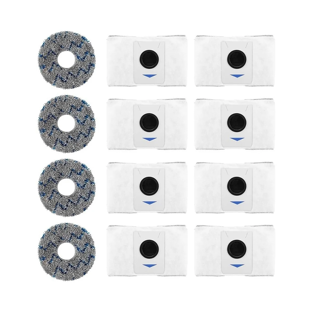 

IDS-12 Pack Сменные мешки для пылесоса и ткань для чистки Ecovacs Deebot T20 Omni/X1 Omni