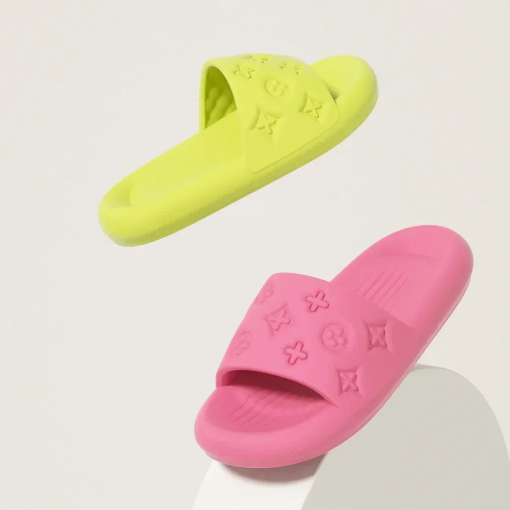 

Домашние тапочки, летние модные мужские и женские туфли на плоской подошве, шлепанцы из ЭВА, женские нескользящие домашние уличные тапочки для ванной комнаты