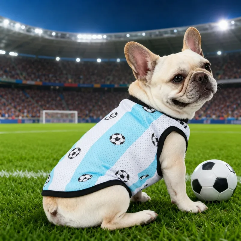 

Lightweight Mesh Dog Jersey for Spring And Summer Breathable Pet Clothing Comfortable Doggy Shirt
