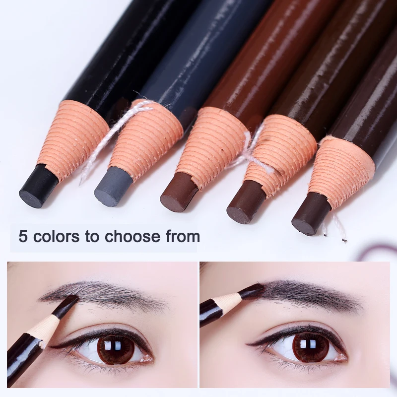 1PC Eyebrow Pencil Waterproof Makeup Pen Beginner Make-up Artist Long-lasting Tint for Eye Brow for Women Girls Coloring