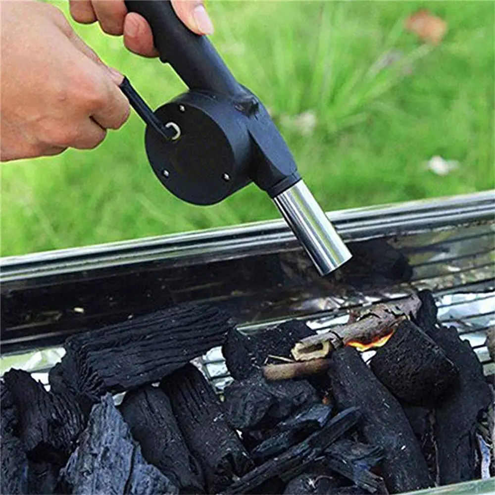 

Portable Hand-crank Air Blower Fire Bellows Tools Outdoor Barbecue Tools Picnic Camping Accessories