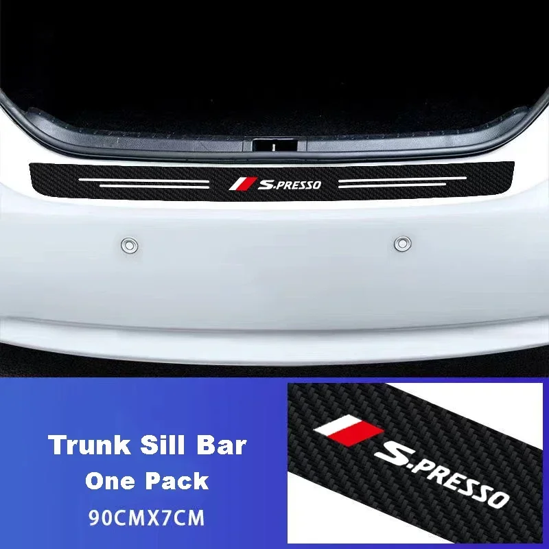 

Auto Carbon Fiber Decals Stickers Car Door Threshold Scuff For Suzuki Spresso Accessories