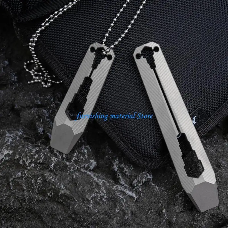 

Y5GD Small Titaniums Alloy Pry Bar Compactly Portable Wrench Screwdriver Keyring Accessory For Travel Backpacking Hiking