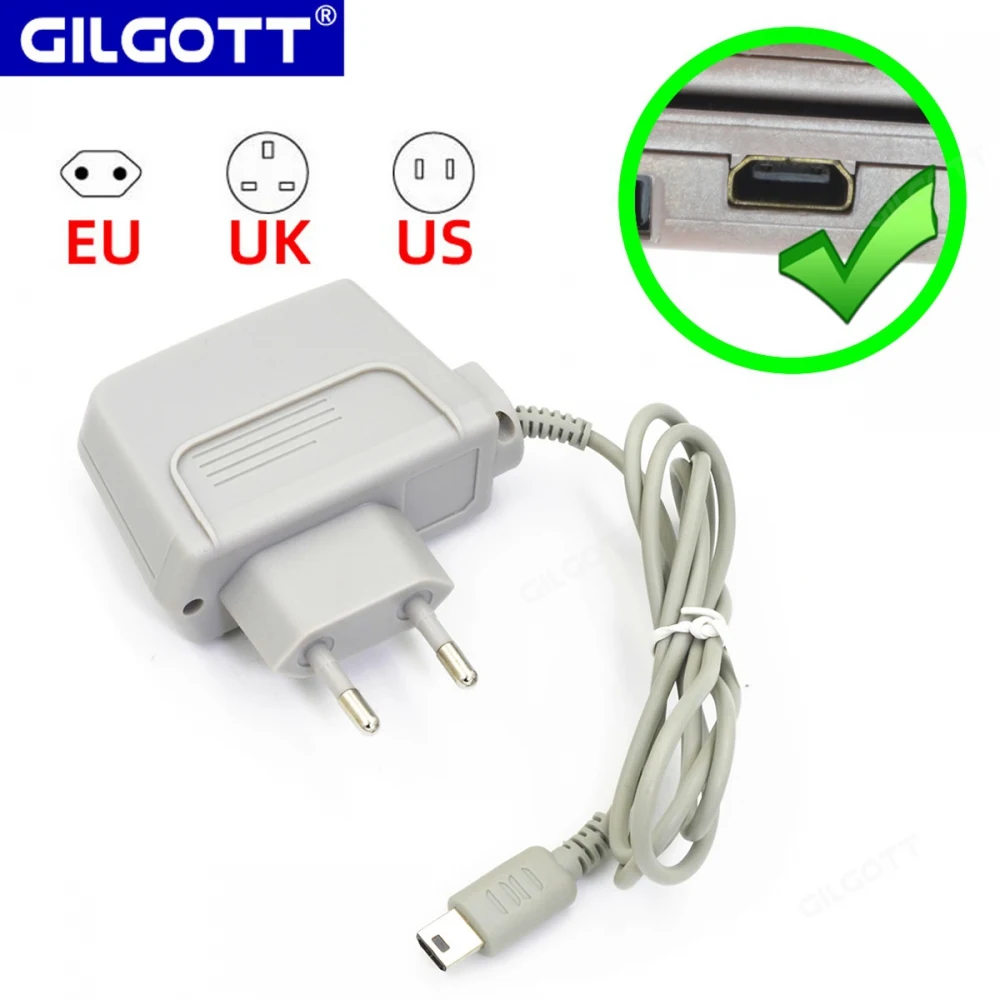 New AC Power Supply Charger Adapter for Nintend NDS Lite Wall Home Travel Charger AC Power Adaptor for NDSLite NDSL Game Console