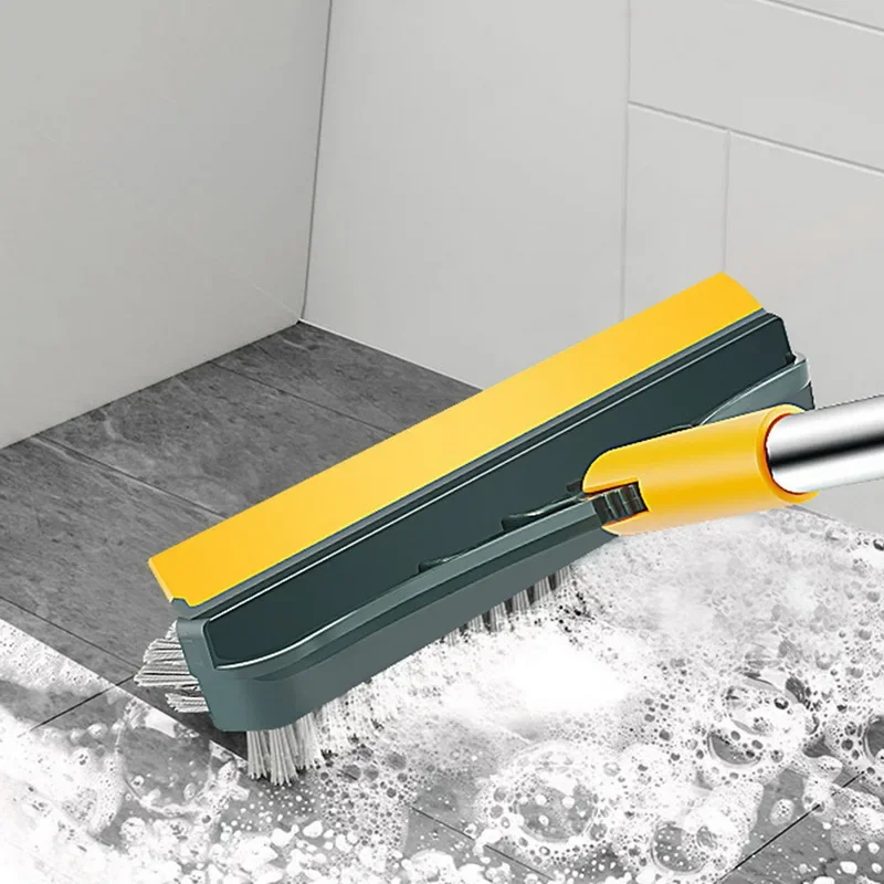 

Broom Groove In Mop 180° Cleaning Bathroom 3 Multi-purpose 1 Rotating Gap Scrub Handle Long Brush Floor