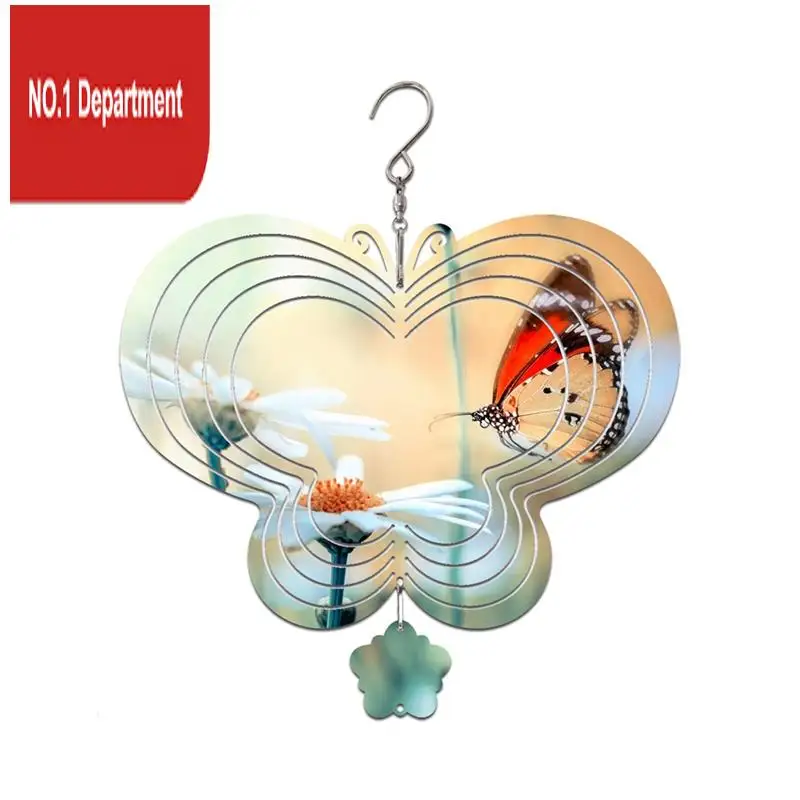 

10 Inch 3D Hanging Wind Spinners Double Sided Sublimation Wind Spinner Blanks Sublimation Wind Spinner Blanks