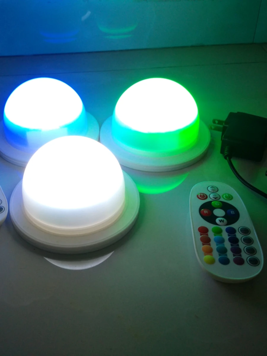 2pcs FAST Free Shipping 38LEDS Super Bright Wireless Rgb Remote Control Lighted Parts For Led Furniture Lampwick