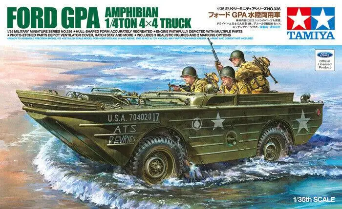 Tamiya 35336 1/35 Militär Modell Kit Ford GPA Sickern Amphibien 1/4 Ton 4x4 Lkw Modell Gebäude