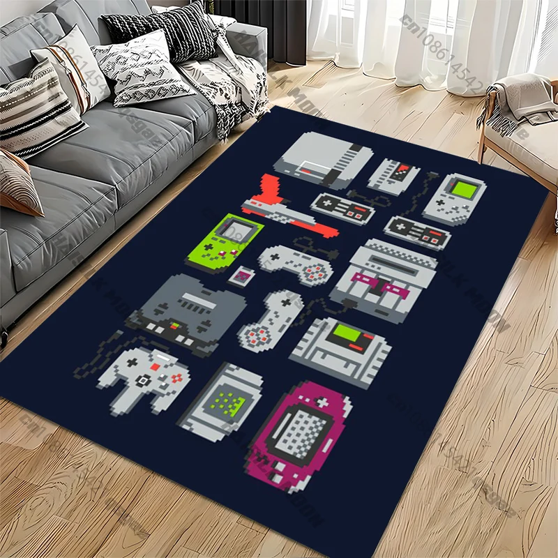 الرجعية أذرع التحكم في ألعاب الفيديو السجاد غرزة ثلاثية الأبعاد الطباعة منطقة كبيرة البساط السجاد لغرفة المعيشة غرفة نوم الأطفال أريكة الكلمة حصيرة هدية
