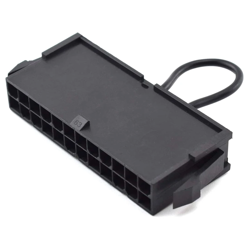 24-Pin Perempuan ATX PSU Power Supply Starter On/Off Jumper Jembatan Adaptor 24Pin Dropship
