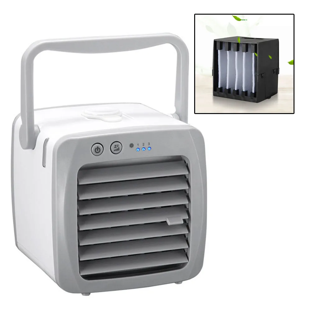 Mini Cooling System Compact Cooling Device 150ml Water Tank Capacity Adjustable Airflow Intensity Easy To Maintain