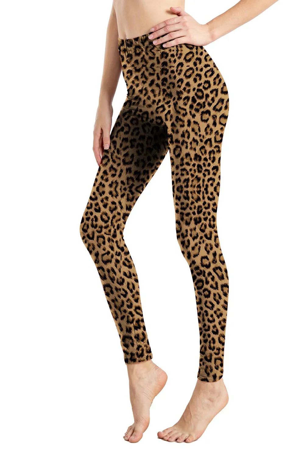 Leopard Leggings Printed High Waist Wildthing Leopard Elasticity Pants Soft Trousers For Women Workout Tights Fitness Outfits