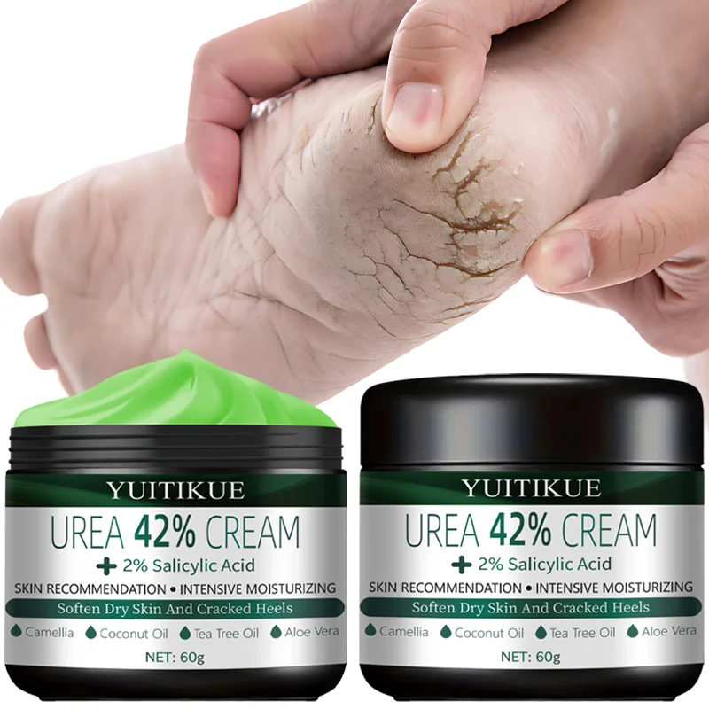 

Мочевина 42% Крем для ног с салициловой кислотой — интенсивный восстановление потрескавшихся пяток, чайное дерево и алоэ, быстрое впитывание, зимняя терапия