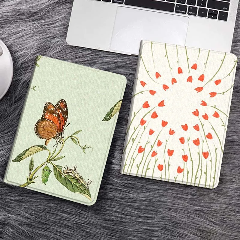 

Butterfly Caterpillar Purpose Tablet Case For Samsung Tab Galaxy S6 S11 A A7 A8 A9 A11 10.1 10.4 10.5 Plus Lite Gift