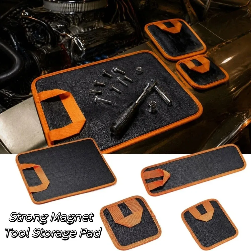 Double-Sided Magnet Tool Storage Pad Reinforced Edge Portable Magnetic Tool Mat Strong Magnet Anti-Slip Magnetic Storage Mats