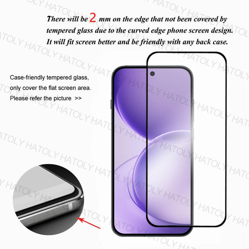 1/2/3PCS Tempered Glass For oppo Reno16 Screen Protector oppo Reno16 Global Full Glue Cover Protective Phone Film oppo Reno16