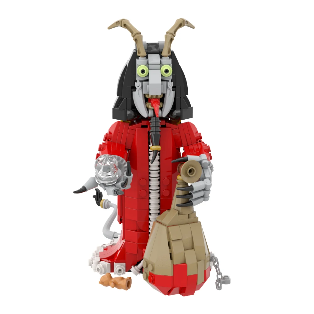 Moc Norse Mythologie Krampuss Half Schaap Half Demon Duivel Model Bouwstenen Klassiek Assembleren Bakstenen Speelgoed Kids Halloween Cadeau