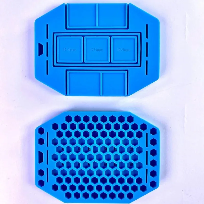 Universal BGA Silicone Pad with Magnetic Insulation Stencil Base for CPU IC Chip Soldering BGA Reballing Mat Tin Planting Platfo