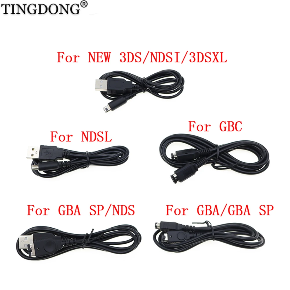 

Multi-Type Replacement Charging Cable Compatible with NEW 3DS, NDSi, 3DS XL, NDSL, GBA SP, NDS, GBA, GBC