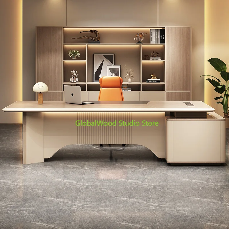 

Офисный стол Boss L, стол для спальни, регулируемый по высоте, Bureaux, игровые столы, стол для машины, стол для геймеров, столы Mid-centu