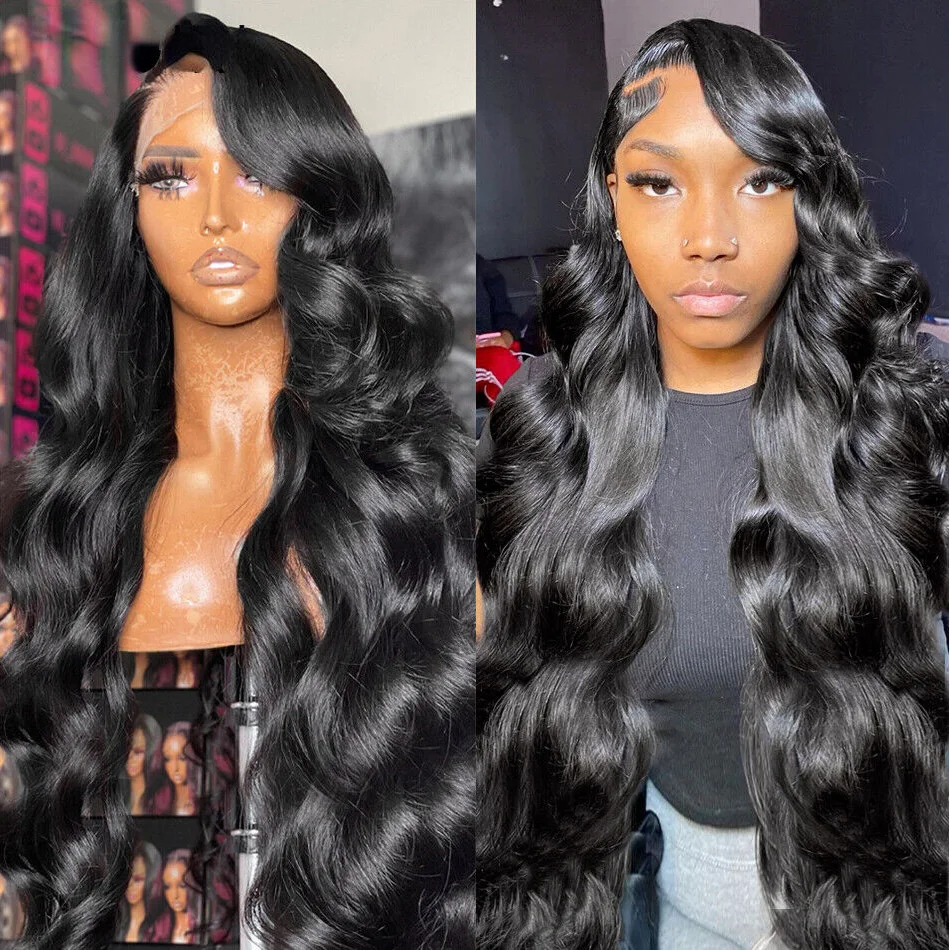 

13x4 13x6 HD Body Wave Lace Front Wig Pre Plucked 40 Inch Loose Wave Lace Frontal Wig Glueless Human Hair Wigs For Black Women