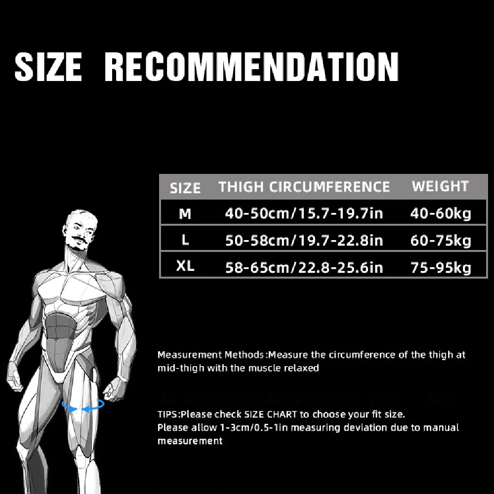 1PCS Thigh Compression Sleeve, Professional Compression Brace, Comfortable Thigh Protector for Workout, Basketball, Cycling