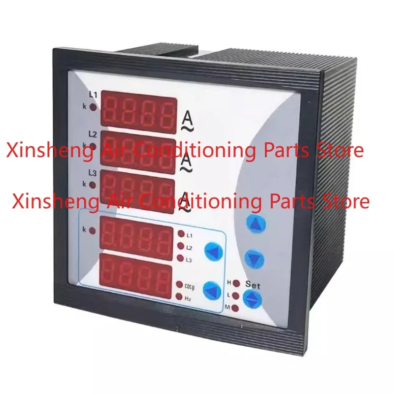 Three Phase Current Voltage Frequency Combination Instrument Digital Intelligent Power Meter Five Row Display
