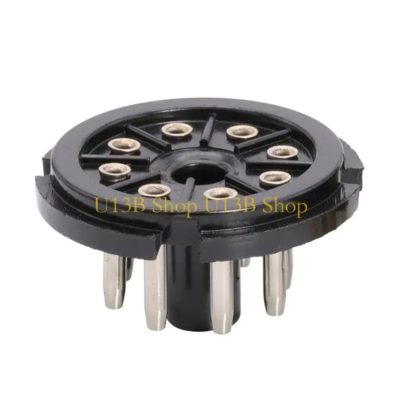 U13B Multipurpose 8Pin Bakelite Tube Base Secure Easy Installation for Sound Equipment Projects