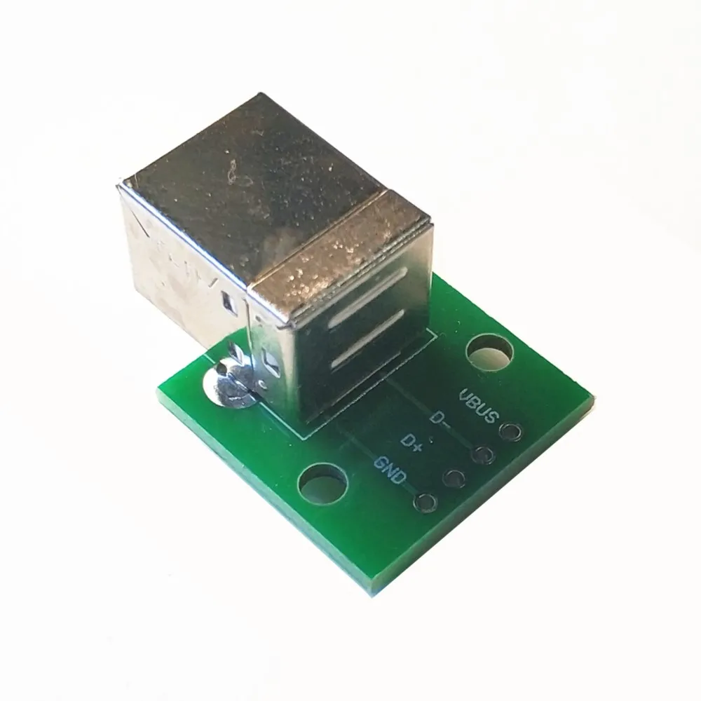 USB-B Type B Printer Square Port Seat Turn DIP Small Plate 2.54MM Spacing Data Cable Adapter Board good quality