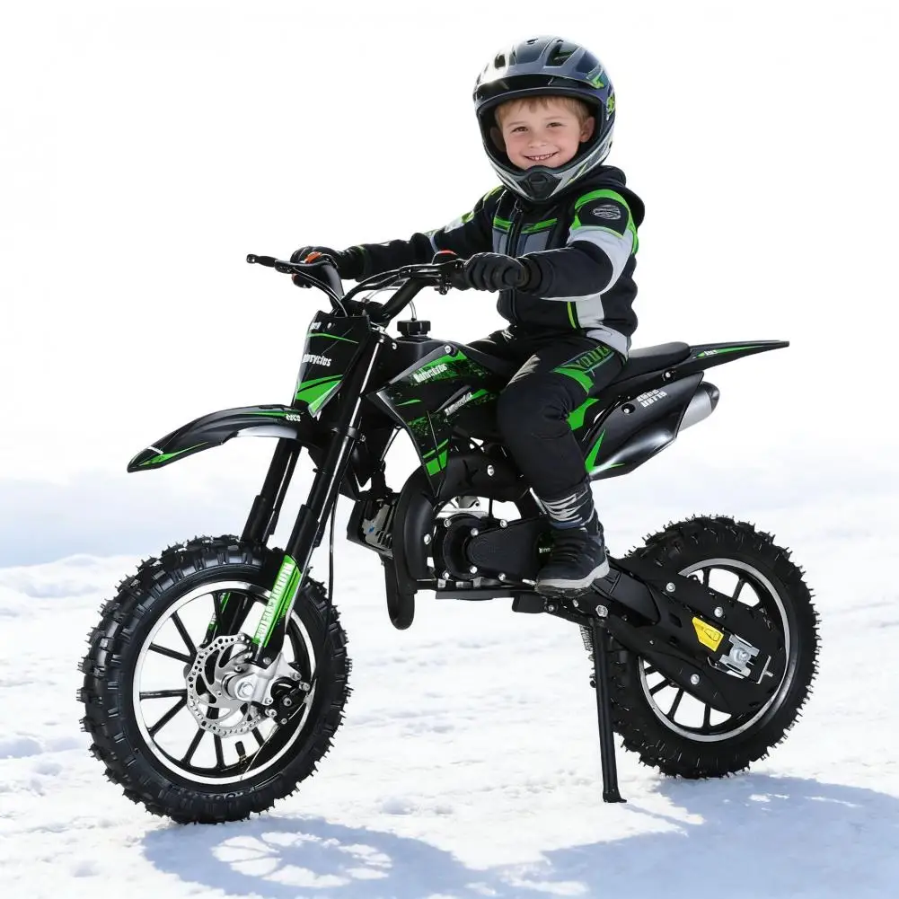 New Mini Kid Dirt Bike, 49CC 2-Stroke Shock Absorption Motorcycle with Off-Rode Tire, Pocket Motorbike, Up to 25 Mph