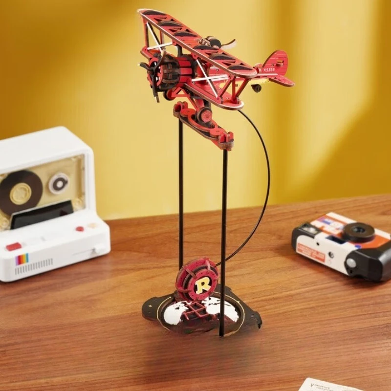 

Гравитационный качели ace Pilot DIY ручной работы строительный блок головоломка сборная модель развивающая игрушка подарок на день рождения мужской