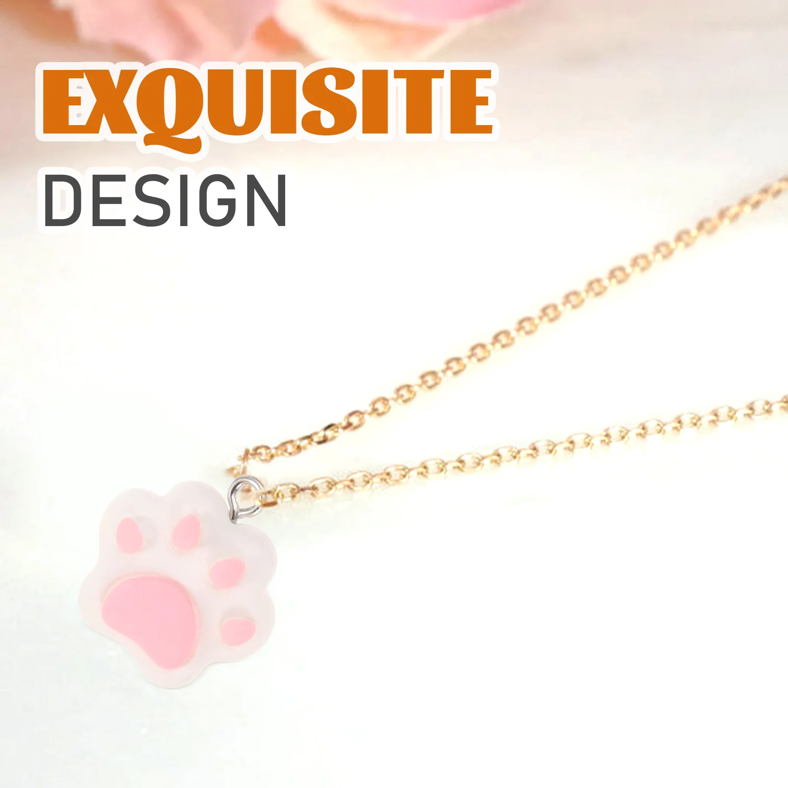 

18 Pcs Paws Pet Keychain Pendant Charms for Craft Cartoon Resin Cat Animal Dog Flatback Print Colorful