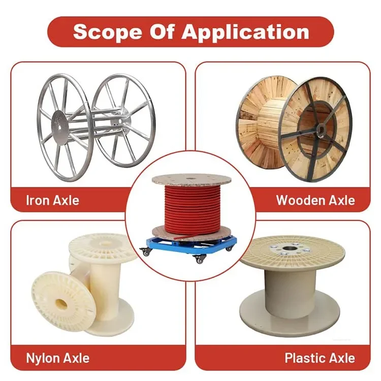 Mechanical Cable Reel Dispenser Heavy Duty Craft Wire Storage Multifunctional Carbon Steel Wire Reel Dispenser