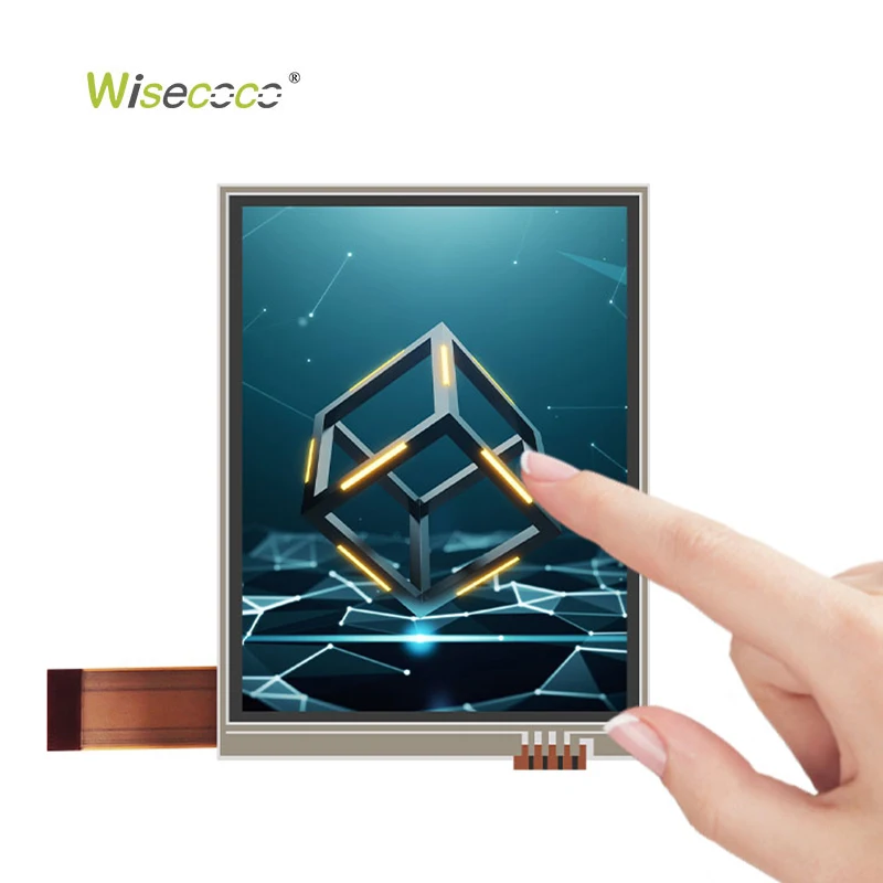 Wisecoco 3.5 Inch 480*640 VGA IPS TFT LCD FPC 39 Pin RTP 4 Wire Resistive Touch Screen Panel Module Touch Screen Display