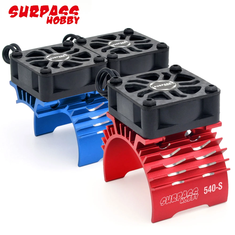 Surpass Hobby 540 Electric Metal Motor Cooling Fan 36mm Double Cool Fans Heat Sink Suit for All 1/8 1/10 Model Cars RC Parts