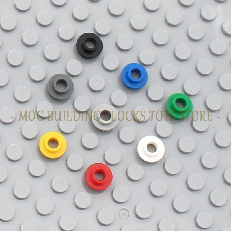 MOC Parts 85861 Plate Round 1x1 with Open Stud Classic DIY Basics Building Blocks Bricks Compatible with Accessories Toys