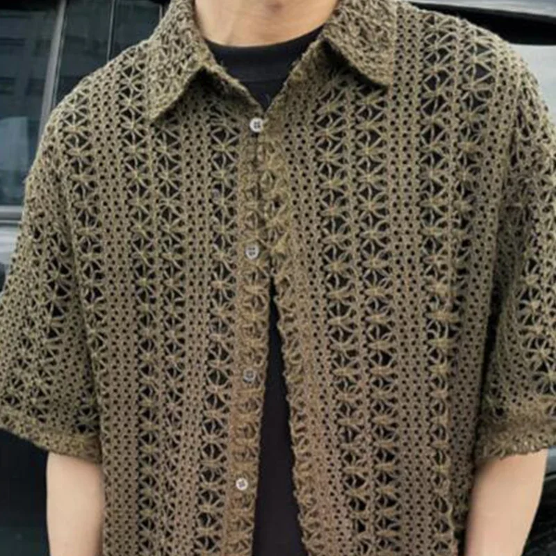 Tela de encaje de punto hueco de algodón y poliéster, gancho para tejer, accesorios de ropa de flores, tela de encaje de costura hecha a mano, 1 yarda