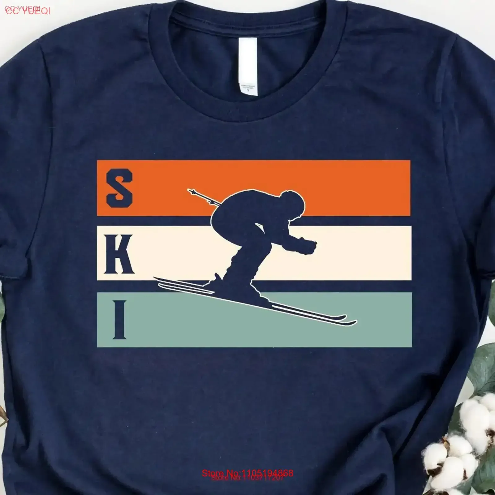 Snow Skiing T Shirt Winter Sports Lover Snowboarder Skier Ski ResorT Season Mountain Mom vintage Washed fashion Stylish