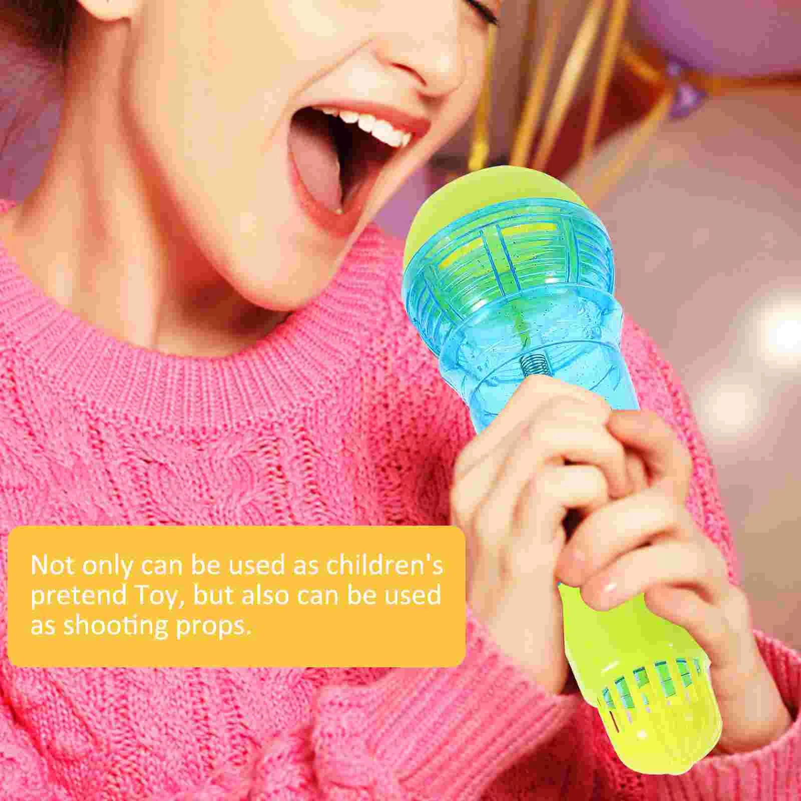 Prezenty dla dzieci Mikrofon dla dzieci Party Echo Zabawki Rekwizyty Fałszywe modele Niebieskie dzieci Dziecko