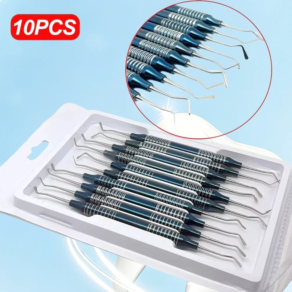 

10Pcs Dental Composite Resin Filling Spatula Aesthetic Restoration Kit Double Ends Mixing Scraper Autoclavable Dentist Tool
