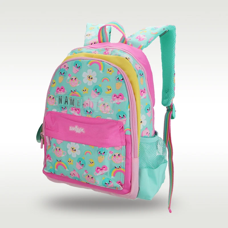 Australia Smiggle original hot-selling children\'s card schoolbag high-quality cute sunflower girl bag 3-6 years old 14 inches