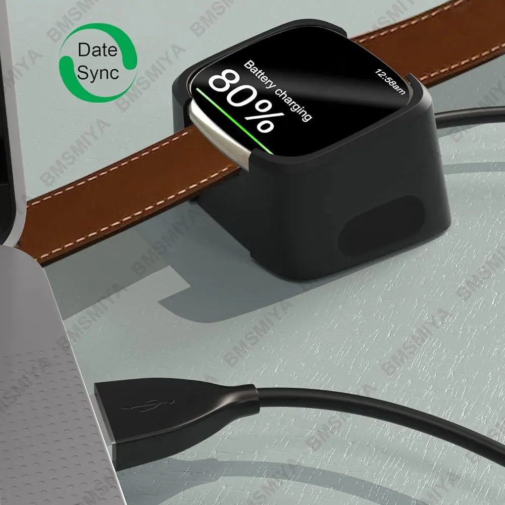 2 قطعة USB كابل شاحن الطاقة السريع ل Fitbit العكس 1/العكس 2 ساعة شحن الحبل حوض مهد ل Fitbit العكس لايت SE ملحق