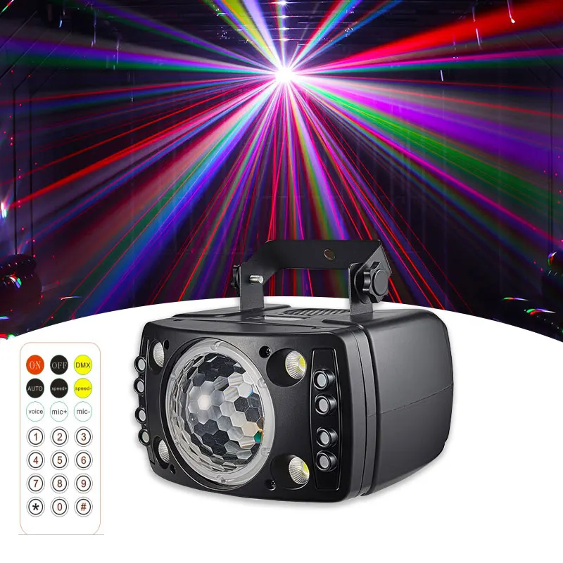 70W RGBW Kaleidoscope Butterfly Light DMX512 LED Dimmable Strobe Stage Bar Lamp For KTV Disco Party