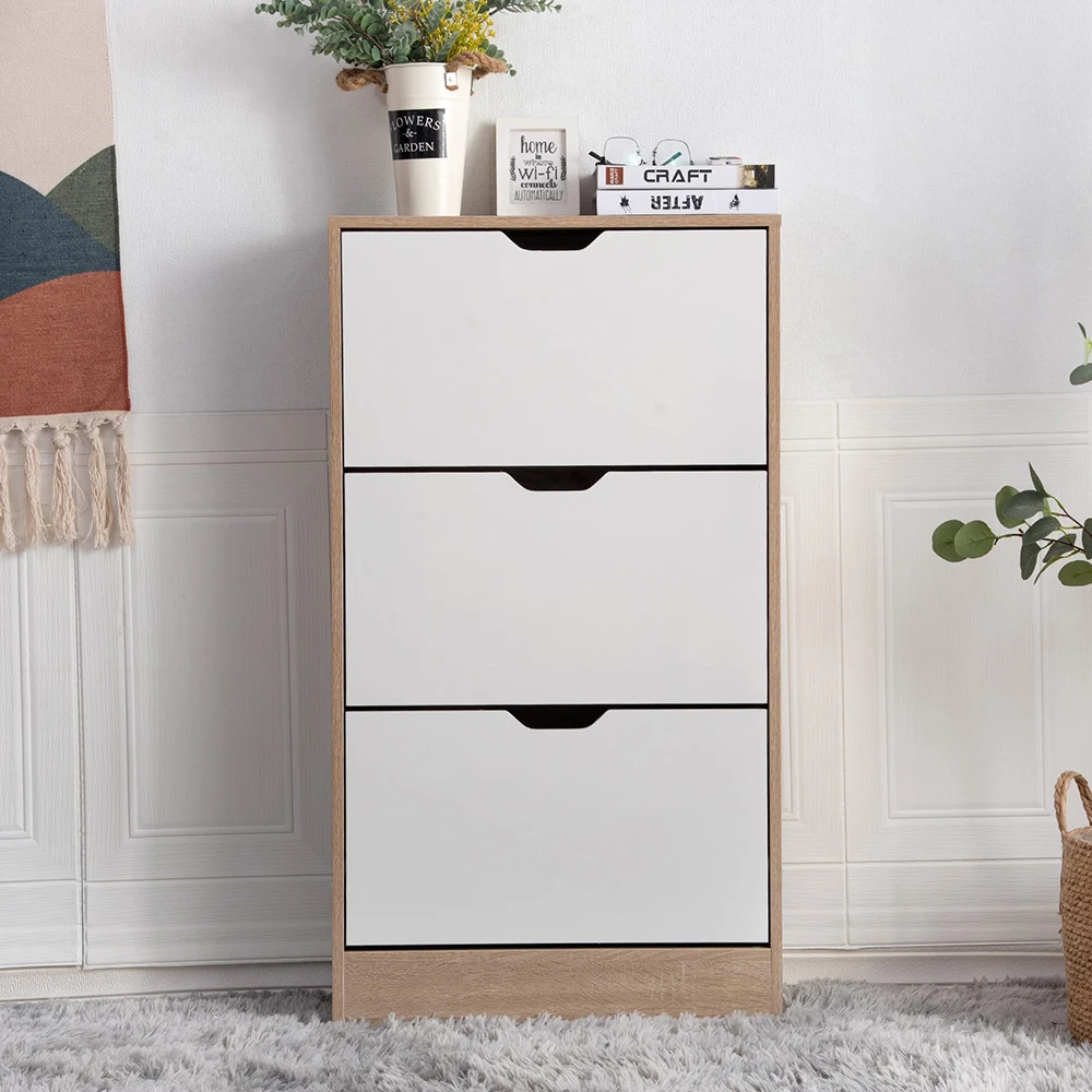 Modern Home Office Wood Shoe Storage Cabinet Latest Design for Living Room Hotel Hall & Entry Home Furniture on Sale