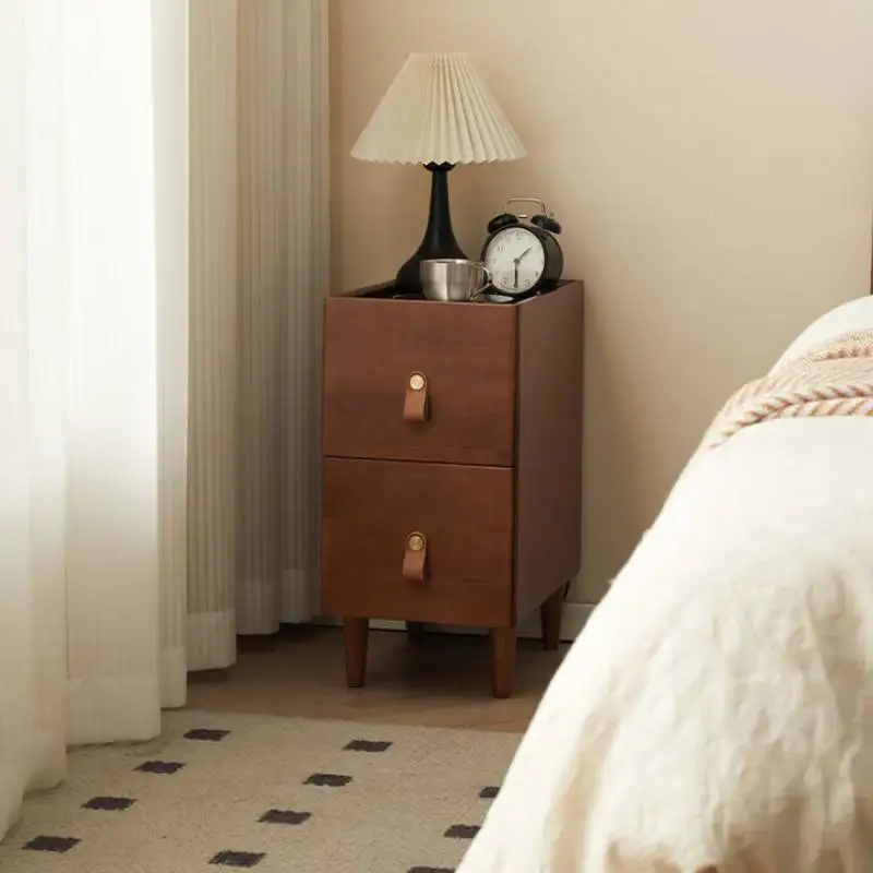 

Designer Minimalist Bedside Table Indian Movable Beige Grey Nightstand Aesthetics Minimalist Mesita De Noche Dormitorio Home