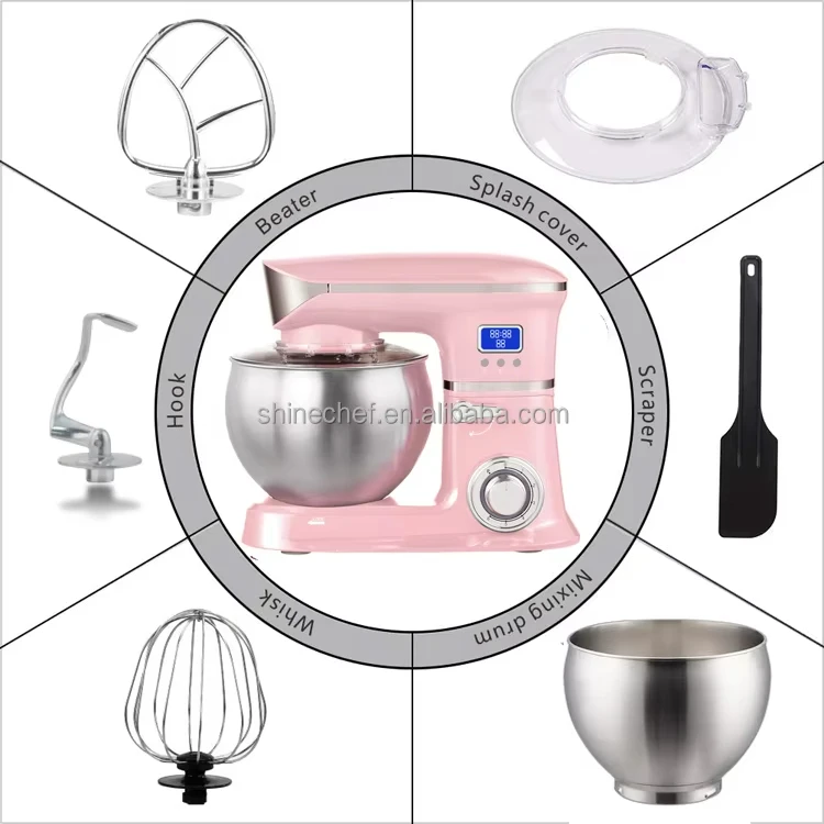 Professionele Cake Voedsel Mixer 5L 6L 6.5L 7L Keuken Meel Stand Mixer Deeg Machine Planetaire Voedsel Mixers