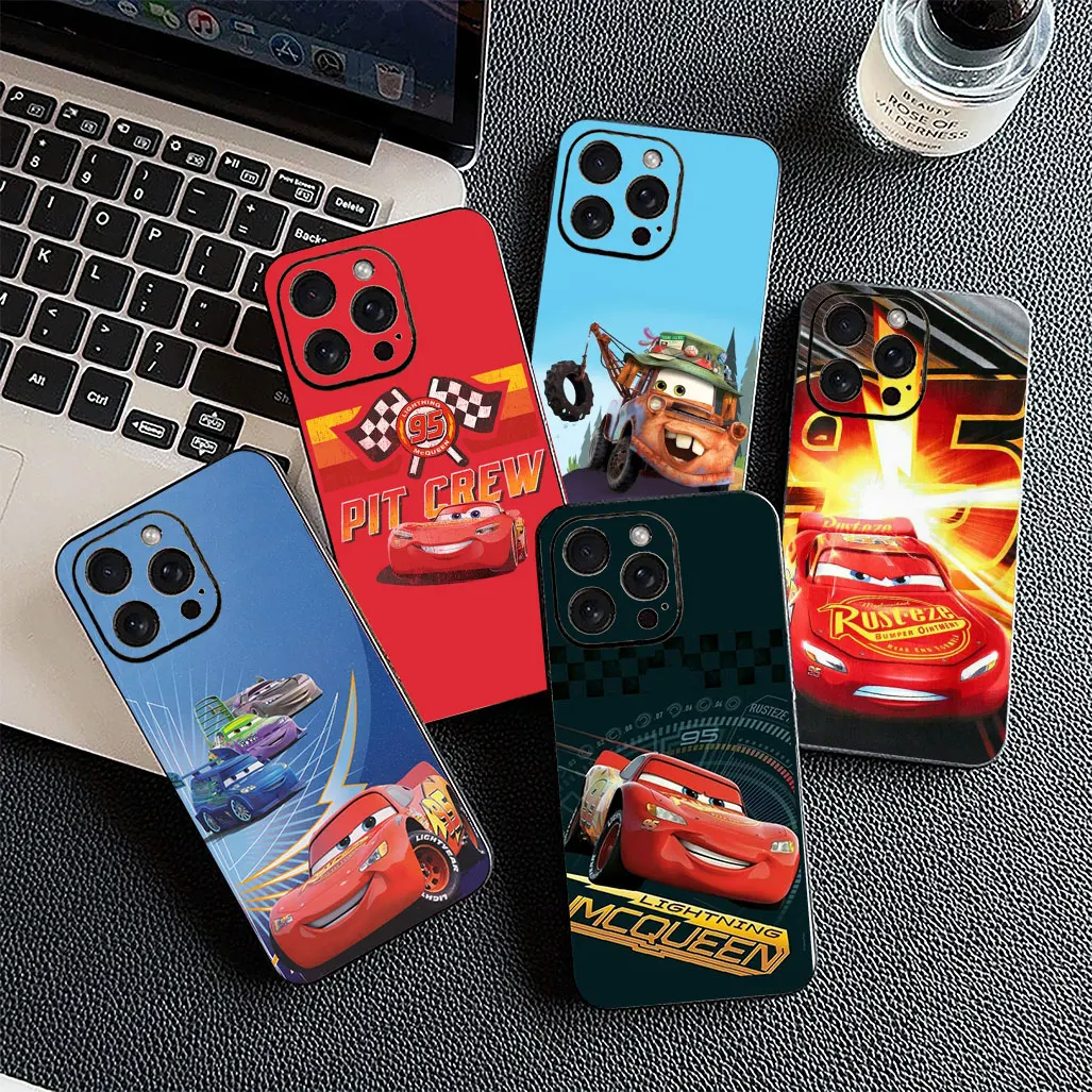 Чехол для телефона Samsung Galaxy A35 A26 A05 A06 A14 A50 A51 A53 A54 A17 A70 A07 M56 M16 M06 с рисунком автомобилей Lightning McQueen 95